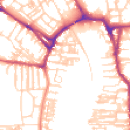Daytime road noise heatmap for YO23 1DB
