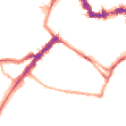 Night-time road noise heatmap for YO23 1DD
