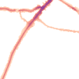 Night-time road noise heatmap for YO23 1EN