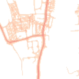 Daytime road noise heatmap for YO23 1FJ