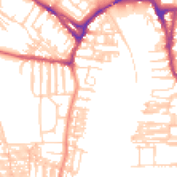 Daytime road noise heatmap for YO23 1JT