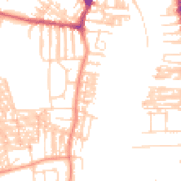Daytime road noise heatmap for YO23 1LB