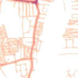 Daytime road noise heatmap for YO23 1LS