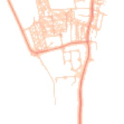 Daytime road noise heatmap for YO23 1PP