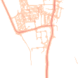Daytime road noise heatmap for YO23 1PQ