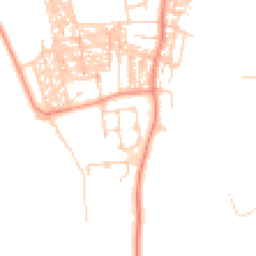 Daytime road noise heatmap for YO23 1PT