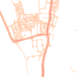 Daytime road noise heatmap for YO23 1PZ