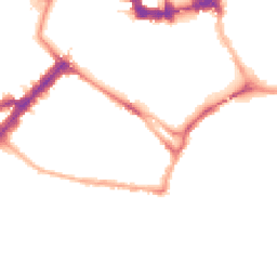 Night-time road noise heatmap for YO23 1YA