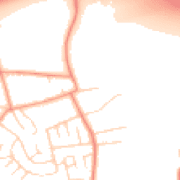 Daytime road noise heatmap for YO23 2QF