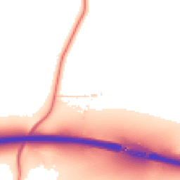 Daytime road noise heatmap for YO23 2QU