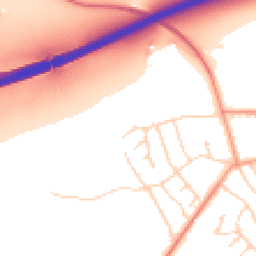 Daytime road noise heatmap for YO23 2QX