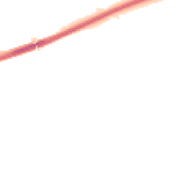 Night-time road noise heatmap for YO23 2QX