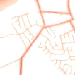 Daytime road noise heatmap for YO23 2RF