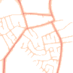 Daytime road noise heatmap for YO23 2RU