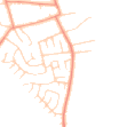Daytime road noise heatmap for YO23 2SF