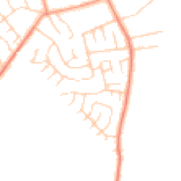 Daytime road noise heatmap for YO23 2SX