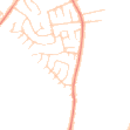 Daytime road noise heatmap for YO23 2SY