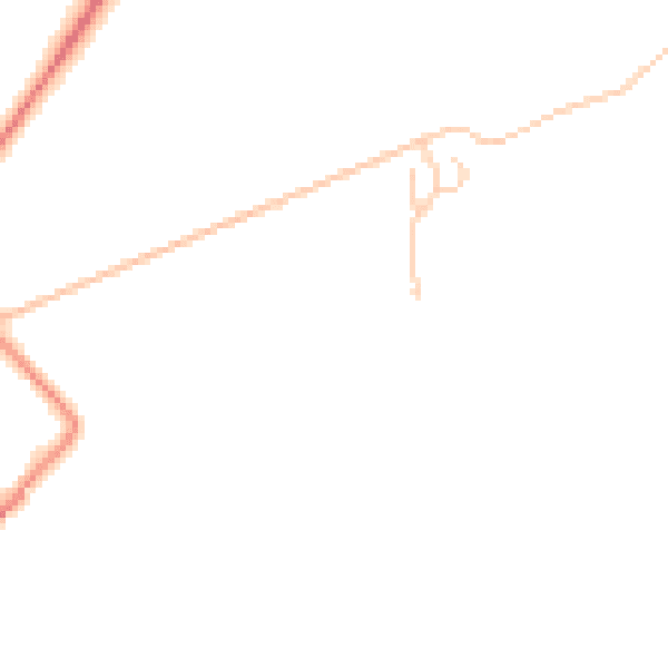Daytime road noise heatmap for YO23 2UR