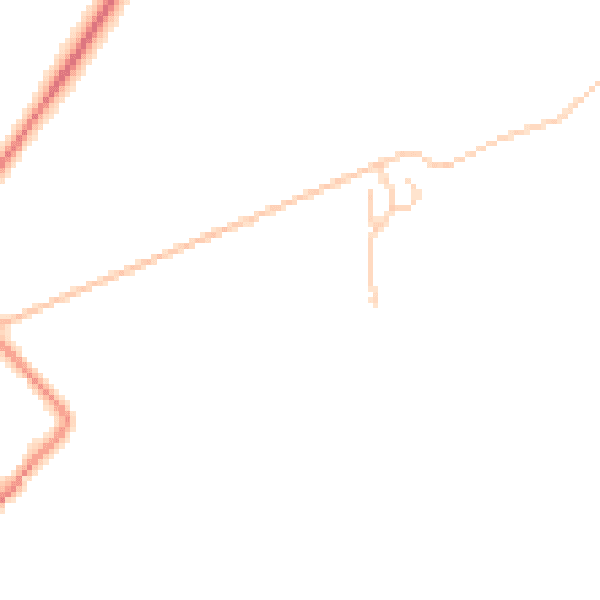 Daytime road noise heatmap for YO23 2US