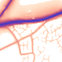 Daytime road noise heatmap for YO23 3GF