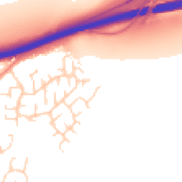 Daytime road noise heatmap for YO23 3LD