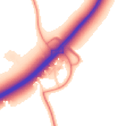 Daytime road noise heatmap for YO23 3PP
