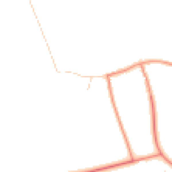 Daytime road noise heatmap for YO23 3RJ