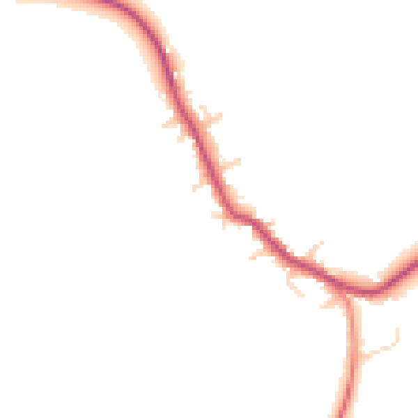 Daytime road noise heatmap for YO23 3RL