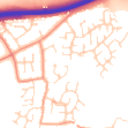 Daytime road noise heatmap for YO23 3RW