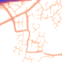 Daytime road noise heatmap for YO23 3SE