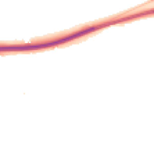 Night-time road noise heatmap for YO23 3TU