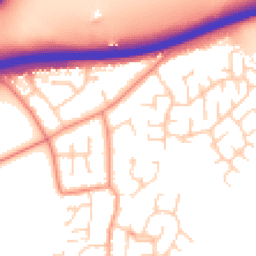 Daytime road noise heatmap for YO23 3UF