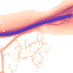 Daytime road noise heatmap for YO23 3XN