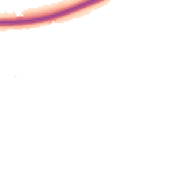 Night-time road noise heatmap for YO23 3XU