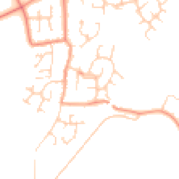 Daytime road noise heatmap for YO23 3YJ