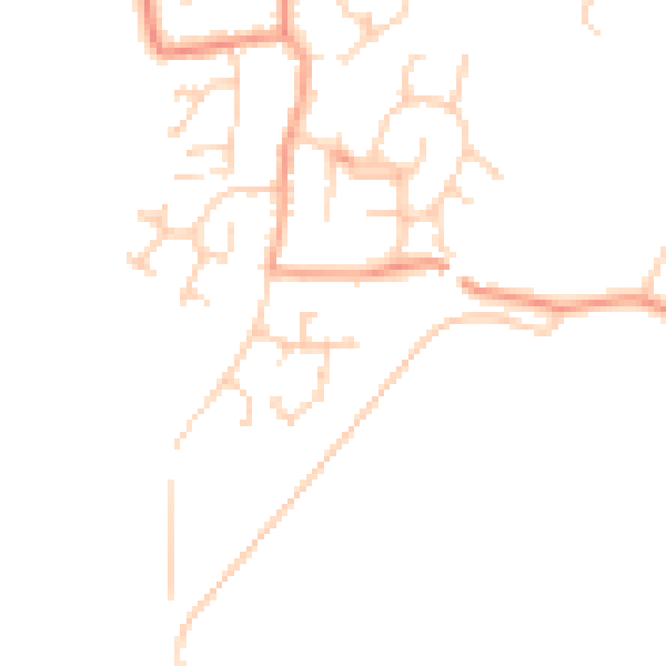 Daytime road noise heatmap for YO23 3YT