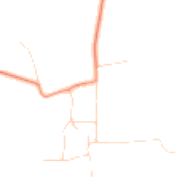 Daytime road noise heatmap for YO23 7AY
