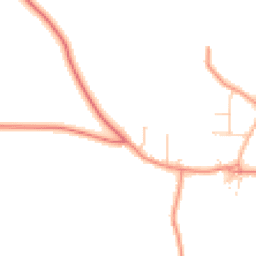 Daytime road noise heatmap for YO23 7BU