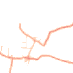 Daytime road noise heatmap for YO23 7DR