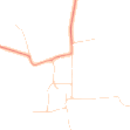 Daytime road noise heatmap for YO23 7HA