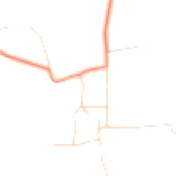 Daytime road noise heatmap for YO23 7HB