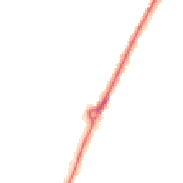 Night-time road noise heatmap for YO24 1AF