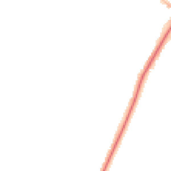 Night-time road noise heatmap for YO24 1EB