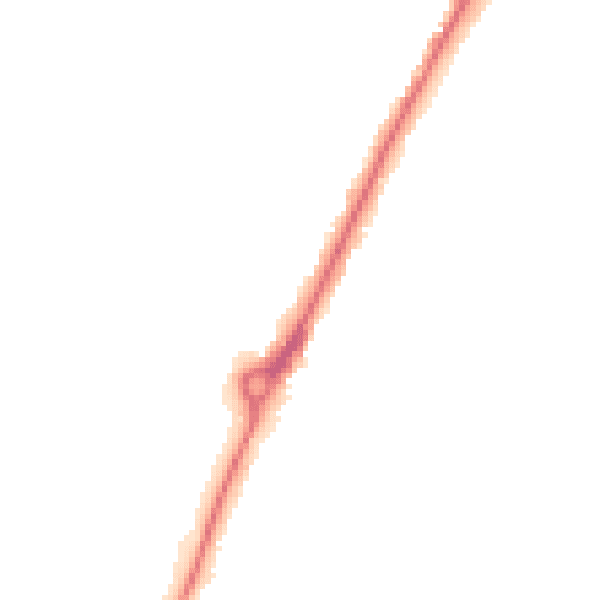 Night-time road noise heatmap for YO24 1QN