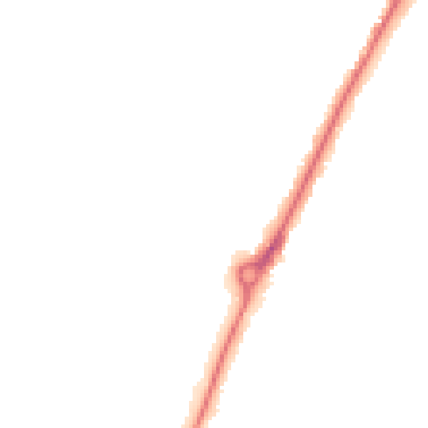 Night-time road noise heatmap for YO24 1QZ