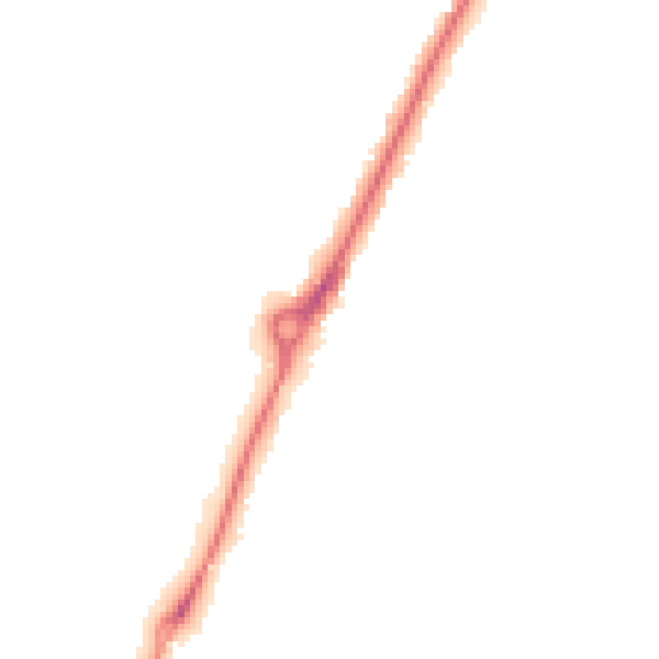 Night-time road noise heatmap for YO24 1UG