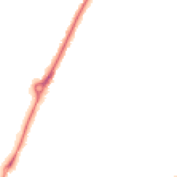 Night-time road noise heatmap for YO24 1UJ