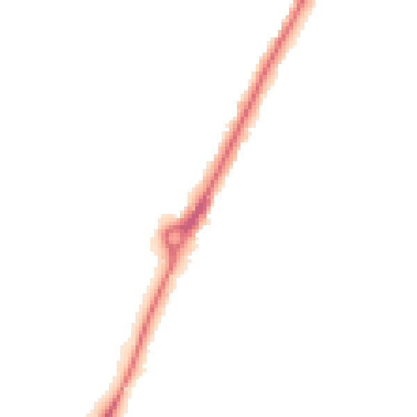 Night-time road noise heatmap for YO24 1UP
