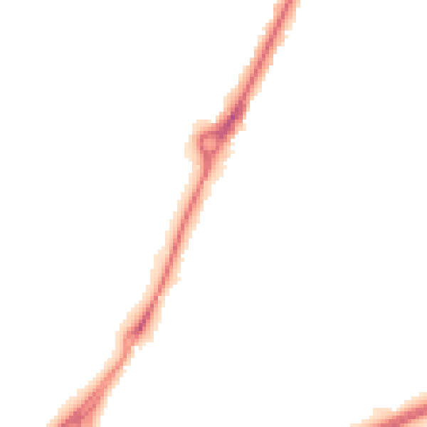 Night-time road noise heatmap for YO24 1UR