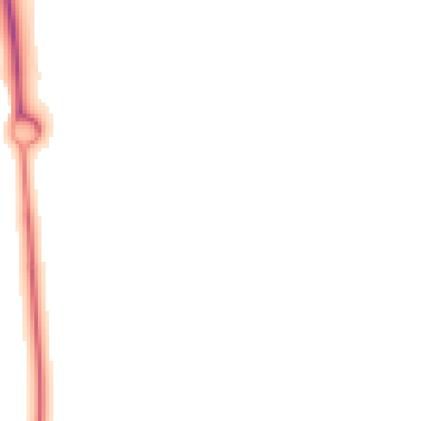 Night-time road noise heatmap for YO24 2XY